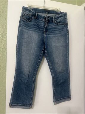 Buckle black Women's Blue Cropped Stretch Jeans